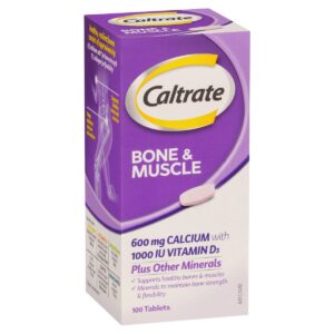 Caltrate Bone and Muscle (600mg Calcium + 1000Iu Vitamin D3)