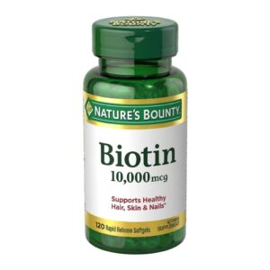 Nature's Bounty Biotin 10,000 mcg 120 Softgels 30% off